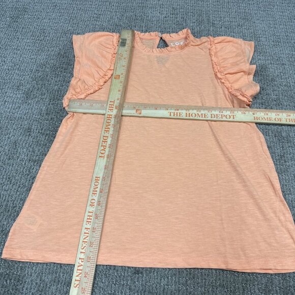 Loft Blouse Orange Cap Sleeve Women’s Size Small - Picture 2 of 11